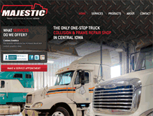 Tablet Screenshot of majestictruck.com